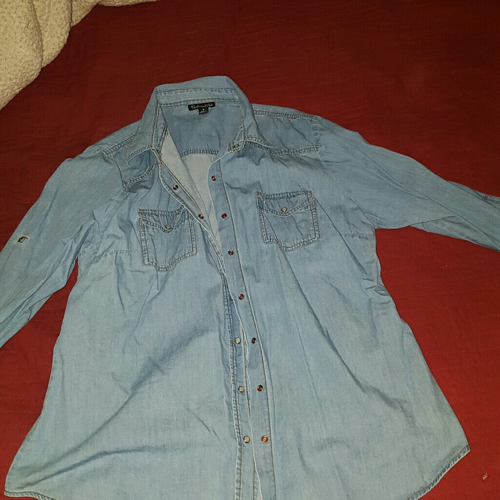 Chambray woman top